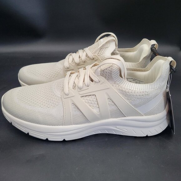 New NWT Avia Men's Quickflash Beige Cream Laced Running Shoes Sneakers Size 12 - Picture 2 of 6